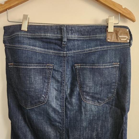Diesel Denim Mermaid Maxi Skirt Size 29 Blue - Picture 4 of 12